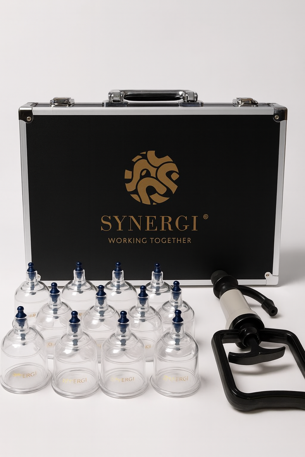 Synergy комплект вендузи - 17 броя + помпа и куфарче